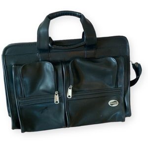 American Tourister Black Soft Side Travel Expandable Briefcase NWOT